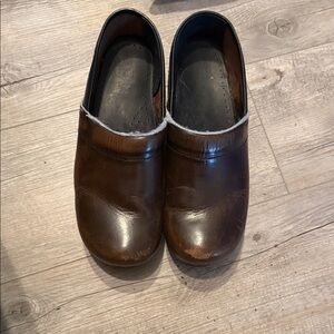 Dansko Brown Leather Mules